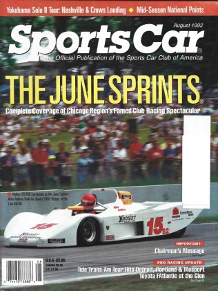 SPORTS CAR 1992 AUG - YOKHAMA SOLO II TOUR, 06 SPRINTS, TIDE TRANS-AM TOUR